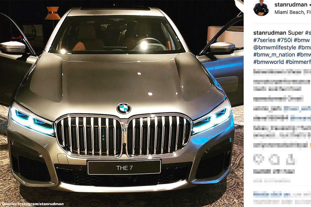 В Сеть случайно попали фотографии фейслифтинговой BMW 7 серии G12 